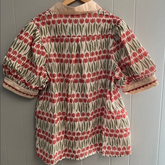 NWT Floral Entro Blouse XL V Neck New with Tags - Picture 10 of 15